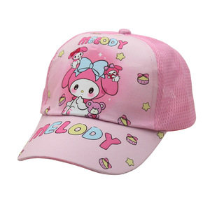 Gorra de béisbol de poliéster transpirable con estampado de anime Kuromi Melody para niños y niñas, con visera, para las cuatro estaciones - Product Image 5