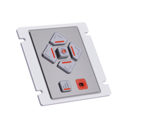 Dispositif tactile d'aide à la lecture conforme ADA, clavier en acier inoxydable Braille IP65 USB pour kiosque en libre-service et systèmes de point de vente