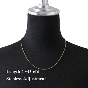 Venta al por mayor ajustable personalizado único OEM elegante lujo dorado verano Simple collar - Product Image 5