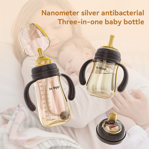 Biberón de alimentación <span class=keywords><strong>para</strong></span> bebés con diseño personalizado, mango antideslizante, boca ancha, libre de BPA, de PP, <span class=keywords><strong>para</strong></span> bebés. - Product Image 5