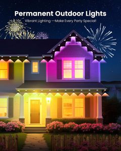 Permanent Outdoor LED Pixel <b>Lights</b> RGBW 24V IP68 for Christmas Decorations House Landscape Lighting 150FT - Product Image 3