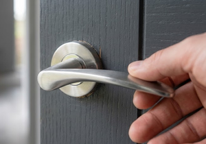 Poignées de porte en acier inoxydable SUS304, antirouille, poignée de porte coupe-feu, barre ronde en métal, design dauphin pour chambre à coucher, salle de bain, quincaillerie de maison - Product Image 3