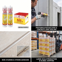 Sellador Híbrido de Polímero MS Premium de 250 ml para Ventanas y Puertas, Impermeable, Alta Elasticidad, Adhesivo Resistente a los Rayos UV