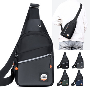 Bolso de pecho para hombre, de tela Oxford, de gran capacidad, para viajes diarios, negro, gris, verde, azul - Product Image 3