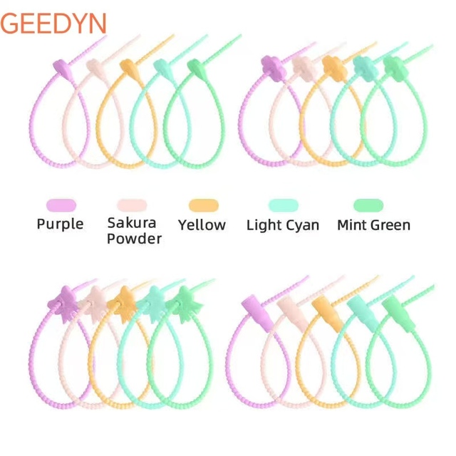 5 PACK New Design Tumbler Bow Hearts Simple Cheap Cute Winding Device Silicone Charging Cable Data Storage Cable Organizer Ties