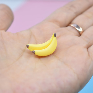 Cabochons en résine artisanaux, style tendance, mignons, motifs fruits variés (banane), pour la création de bonbons et de confiseries - Product Image 2