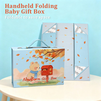 Boîte cadeau magnétique pliable en papier d'emballage pour biscuits, friandises, bonbons, jouets pour nouveau-nés