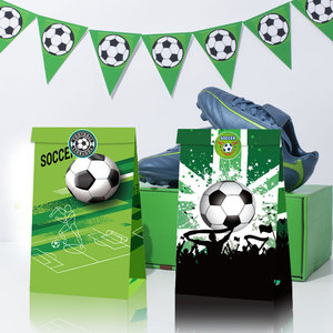 12 Bolsas <span class=keywords><strong>de</strong></span> Regalo <span class=keywords><strong>de</strong></span> Fútbol <span class=keywords><strong>de</strong></span> Papel Kraft con Pegatinas para Fiestas <span class=keywords><strong>de</strong></span> Cumpleaños, Envoltorios <span class=keywords><strong>de</strong></span> Dulces con Temática Deportiva - Product Image 3