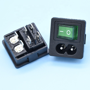 Fuente de alimentación para dispositivos industriales, interruptor de enchufe con indicador LED, interruptor basculante de iluminación, dos en uno, CA 2.5A 250V - Product Image 4