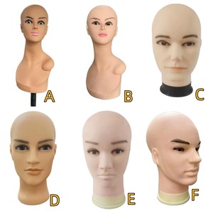 Cabeza de Maniquí Masculina Realista Profesional para Peinar y Exhibir Pelucas, PVC Ecológico con Base Antideslizante - Product Image 3