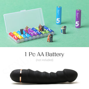 Dildo Getar Realistis 7 Inci dengan <span class=keywords><strong>Vibrator</strong></span> Titik G 10 Mode Intensitas Tinggi Ujung Melengkung Kepala Meruncing - Product Image 5