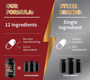 工場カスタムOEM/ODM 12で1つの男性用サプリメント<span class=keywords><strong>Maca</strong></span>ルートプラスカプセル男性パワーエネルギー天然ブースター強力な<span class=keywords><strong>Maca</strong></span>ピル - Product Image 3