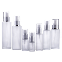 Bouteille de parfum noir mat à épaule plate en verre, flacon de parfum givré, huile tonique, spray, 30ml 50ml 60ml 80ml 100ml, offre spéciale