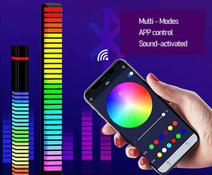 Nueva llegada RGB inalámbrico APP Control sonido activado LED Light <span class=keywords><strong>Bar</strong></span> Gaming Music Pickup Rhythm <span class=keywords><strong>EL</strong></span> productos - Product Image 3