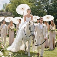 Parapluie chinois en papier de bambou, idéal pour la décoration de mariage, les séances photo, les accessoires de danse et les créations artisanales en bambou.
