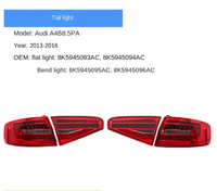 Feu arrière et feu stop à LED pour Audi A4 2008-2025, réflecteur arrière, lampe de signalisation, pièces de rechange 8K5945093AC-8K5945095AC
