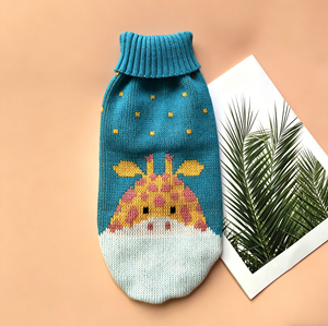 Suéter de Punto Transpirable con Estampado de Reno Navideño para Perros Pequeños, Abrigo de Invierno Cálido y Suave de Acrílico para Cachorros - Product Image 3