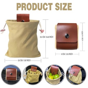 Nueva Bolsa Portátil para Recolectar Frutas al Aire Libre, Bolsa Plegable para Guardar Bayas, Bolsa de Lona de Cuero para Bushcraft y Camping - Product Image 2