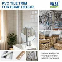 Pabrik Langsung 8mm 10mm 12mm Trim Ubin PVC Arab Saudi Bahrain Grosir Trim Sudut Bulat Pengaman