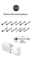 Janex F136 Titan-Legierung Nasenstecker Einweg Unisex Körperschmuck Piercing-Schmuck für Frauen