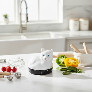<span class=keywords><strong>Timer</strong></span> a Forma di Gatto, Divertente <span class=keywords><strong>Timer</strong></span> da Cucina, <span class=keywords><strong>Timer</strong></span> Meccanico con Conto alla Rovescia di 60 Minuti <span class=keywords><strong>per</strong></span> Cucinare - Product Image 1