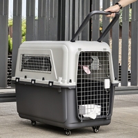 Cage à animaux de compagnie portable extra large - Cage à chien robuste approuvée par les compagnies aériennes pour le transport, vente en gros disponible