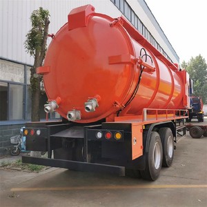 Semirremolque de succión de aguas residuales de 25 m, camión de recolección de residuos al vacío, remolques manuales diésel de alta presión para dragado - Product Image 3