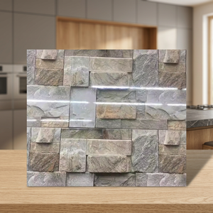 Couleurs vives personnalisées 12x24 carreaux de mur en céramique pour la conception extérieure 3D tailles 30x60cm 300x600mm idéal pour l'élévation - Product Image 2
