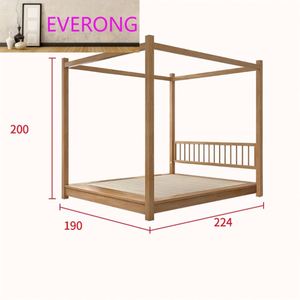 <span class=keywords><strong>Lit</strong></span> double à quatre poteaux moderne, style japonais, tatami, <span class=keywords><strong>lit</strong></span> d'hôtel <span class=keywords><strong>pour</strong></span> influenceurs, <span class=keywords><strong>lit</strong></span> à quatre colonnes, style d'hébergement d'inspiration asiatique du Sud-Est - Product Image 6