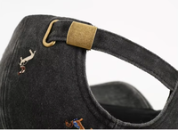 Gorra de Béisbol de Algodón de Alta Calidad con Logotipo Bordado Personalizado, Gorra Unisex Ajustable de Tela de Algodón Lavada, Gorra con Logotipo Personalizado