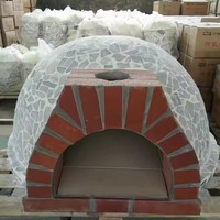 Oven Pizza Keramik Tunggal untuk Luar Ruangan, Gaya Italia, Berbahan Bakar Kayu, Model Built-In, Promo Harga Spesial