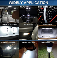 Ampoule LED T3-1/4 # 44 # 47 # 313 # 755 # Ampoule LED T10 pour voiture 757 6V 12V 24V 28V 110-130V 220-240V, ampoule LED T10 pour console de jeu