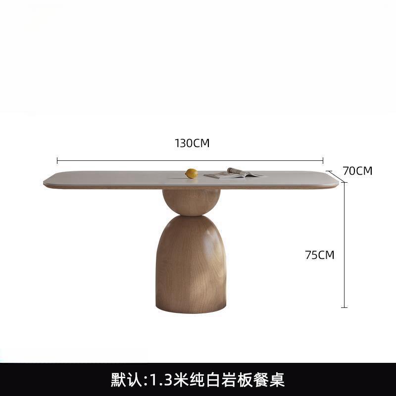 Mesa de comedor de madera maciza de 130*70*75CM