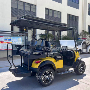 Carrito de Golf Eléctrico de 4 Pasajeros con Toldo y Cinturón de Seguridad, Diseño 2026, Certificado CE, para Turismo y Golf - Product Image 3