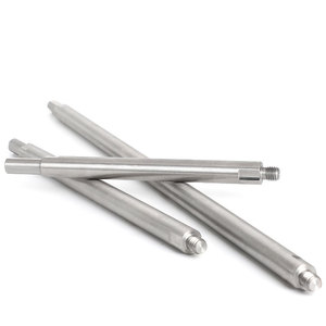 Varilla de extensión para taladro de vástago triangular M10, 200mm, 300mm, 500mm, para perforación de metales, acero al carbono, acabado plateado - Product Image 1