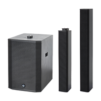 Ensemble de haut-parleurs portables en métal Active Column 500W Hi-Res Audio durables pour la scène et les petits événements DJ