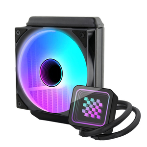 สินค้าขายดีใหม่ คุณภาพสูง 360 มม. สีขาวดำ 2011 AIO CPU Cooler รองรับทุกยี่ห้อ ไฟ LED เต็มระบบ  แกนทองแดง  ระบบระบายความร้อนด้วยของเหลว - Product Image 5