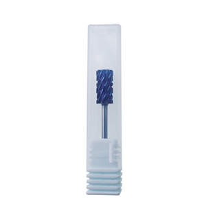 Fraise à ongles électrique rotative en diamant, ultra-affûtée, grande tête, grand cylindre, 4XC, en carbure de tungstène, nano bleue - Product Image 2