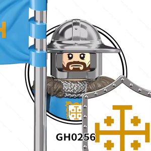 Thời Trung Cổ người lính và quân sự hiệp sĩ hành động con số Đồ chơi khối xây dựng Robot chủ đề Nhựa Chiến tranh Ngựa trẻ em 'món quà đồ chơi - Product Image 5