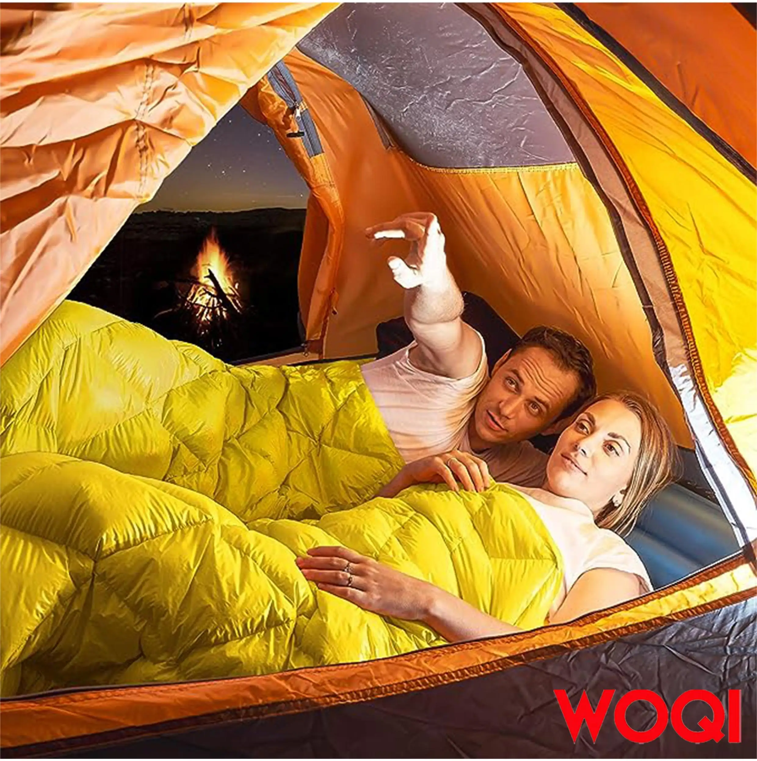 WOQI Down Sleeping Bag 32 Degree F 800 Fill Power Cold Weather Sleeping Bag for Adults Teen