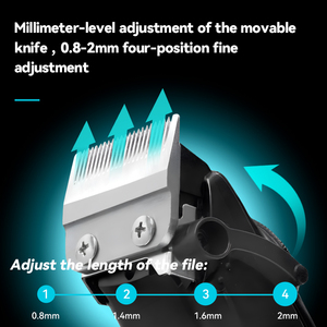 Cortadora de Pelo Eléctrica KEMEI Km-2279, Carga Rápida, Batería de Litio de Gran Capacidad, Máquina Profesional <span class=keywords><strong>para</strong></span> Cortar el Cabello en Barberías - Product Image 2