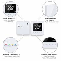 Termostato Inteligente para Radiador Tuya WiFi RF868 con Receptor Inalámbrico o con Cable para Sistema de Calefacción de Caldera de Gas