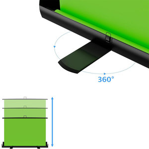 Khuyến Mại Key Bảng Điều Chỉnh Thấp Moq Ảnh <span class=keywords><strong>Studio</strong></span> Đóng Mở Xách Tay Màu Xanh Lá Cây Nền Màu Xanh Lá Cây Màn Hình Backdrop - Product Image 3