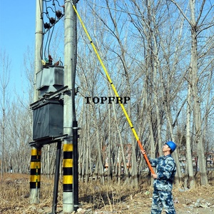 High Voltage Fiberglass Insulation Link <b>Rod</b> Electrician Telescopic Operation Pull <b>Rod</b> - Product Image 6