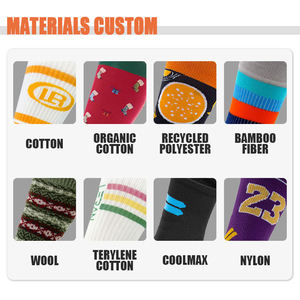 Wholesale Custom Logo Unisex Cotton Crew <b>Socks</b> Men's Fashion Sports Logo <b>Socks</b> Custom Made OEM Crew Sports <b>Socks</b> - Product Image 5