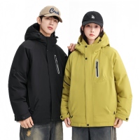 Nouvelle veste d'hiver pour homme, coupe-vent, standard national, ample et chaude, épaisse, à capuche, mi-longue