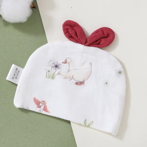 Chapeaux mignons en coton doux pour garçons et filles de 0 à <span class=keywords><strong>12</strong></span> <span class=keywords><strong>mois</strong></span>, couvre-chef élastique chaud pour nouveau-né, collection printemps-automne - Product Image 6