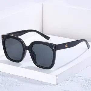 Aimgal 쥬얼리 한국어 스타일 럭셔리 여성 선글라스 대형 프레임 고화질 차양 선글라스 UV400