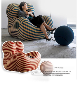 Sillón Mama UP5 con Otomana, Réplica a Rayas del Icónico Sillón Mama Italiano, Conjunto de Taburete de Bola, Sillón Lounge UP5 y UP6 2025 - Product Image 5