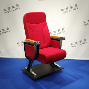 เก้าอี้หอประชุมมานวาเอ็กซ์โป รุ่น HB603 สีแดงบีช พร้อมที่วางแขน สำหรับโรงเรียน โรงพยาบาล และที่นั่งชมการแสดง - Product Image 1
